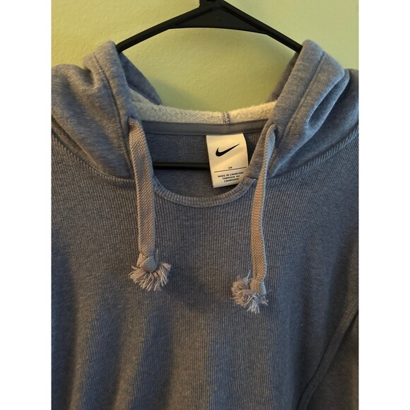 Nike Dri-FIT Women's Fleece Training Hoodie Pullover (Plus Size) Blue 3X - Picture 5 of 6